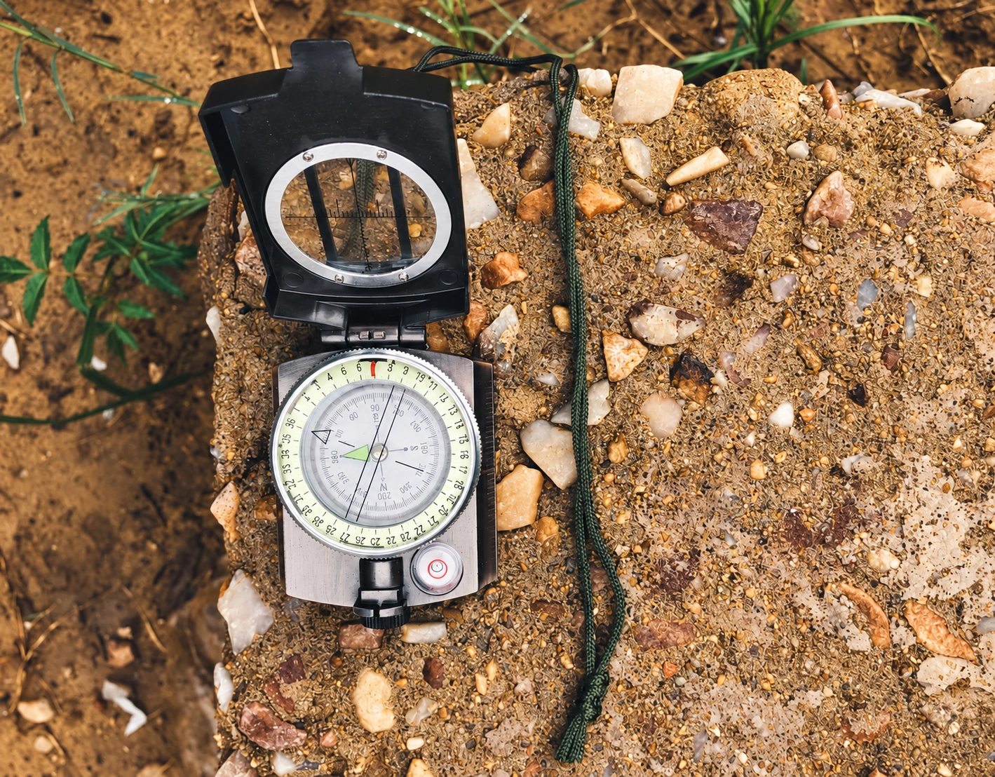 Seven Gardens, Jaipur — compass and site soil.