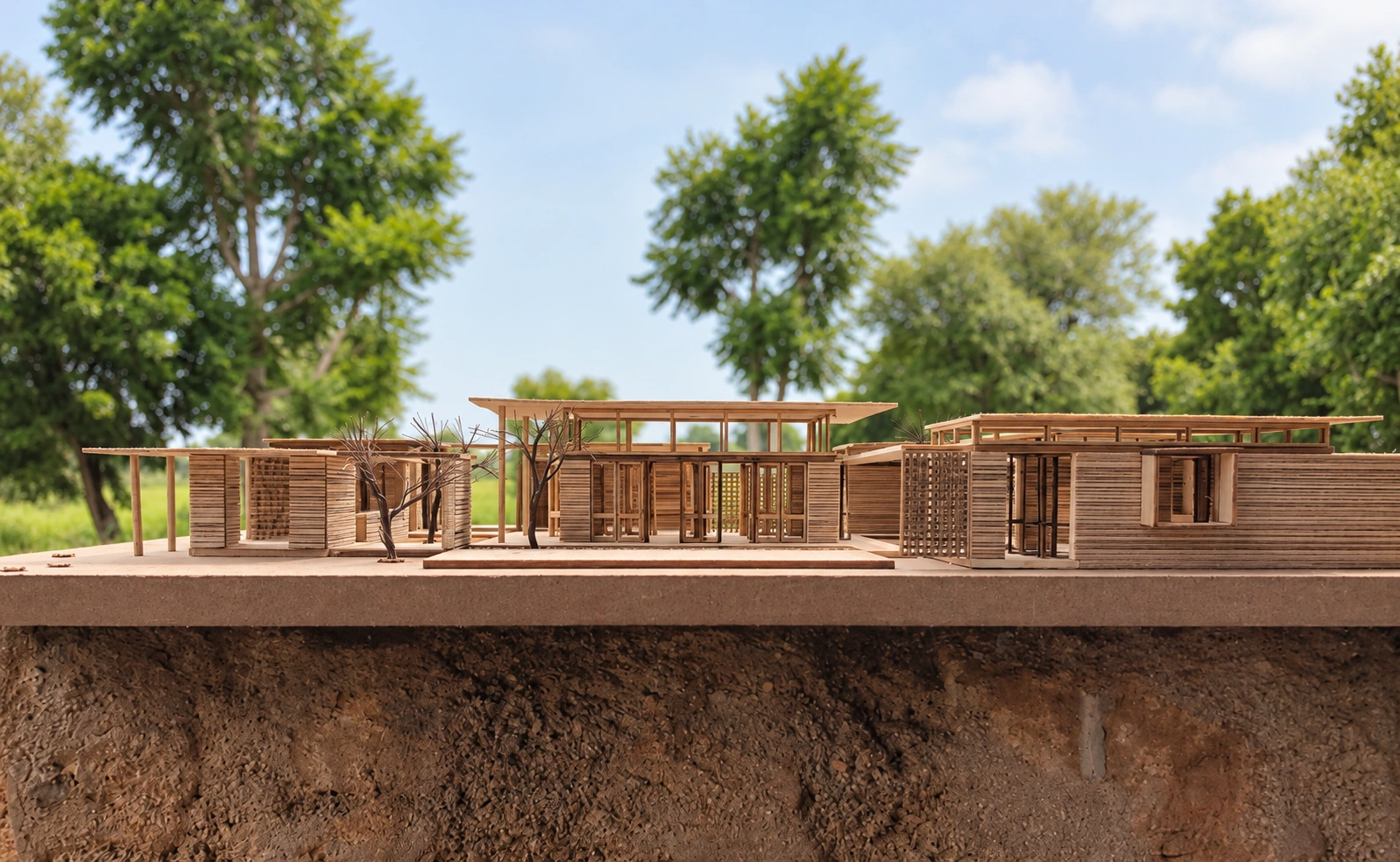 Seven Gardens, Jaipur — physical study model.