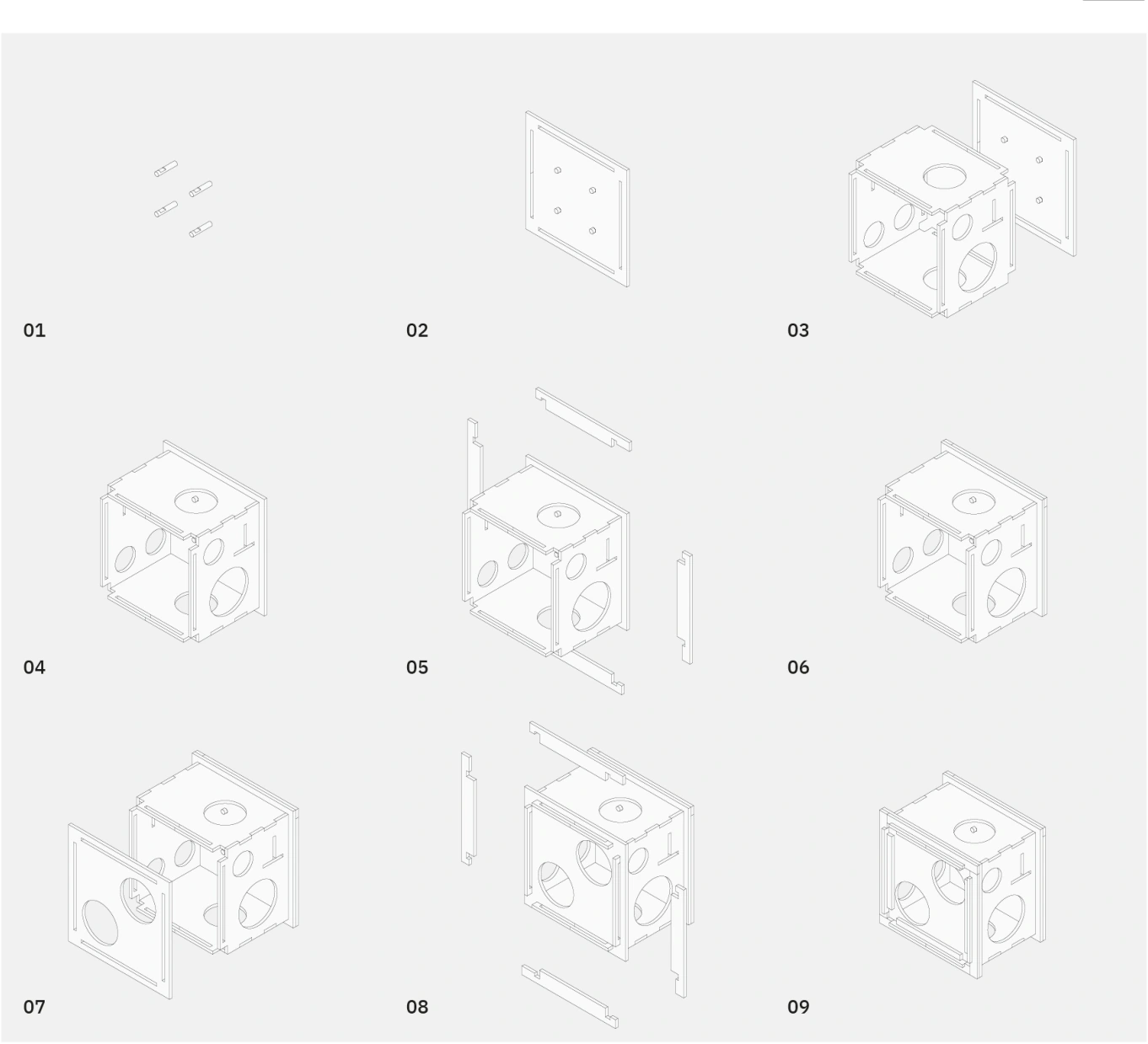 Flatpack Pod — Technical drawing · source page 33