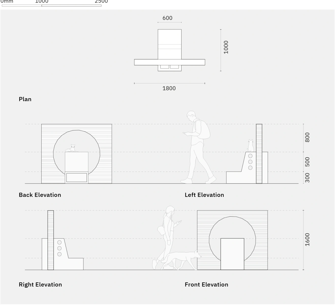 Circle Earth Bench — Technical drawing · source page 54